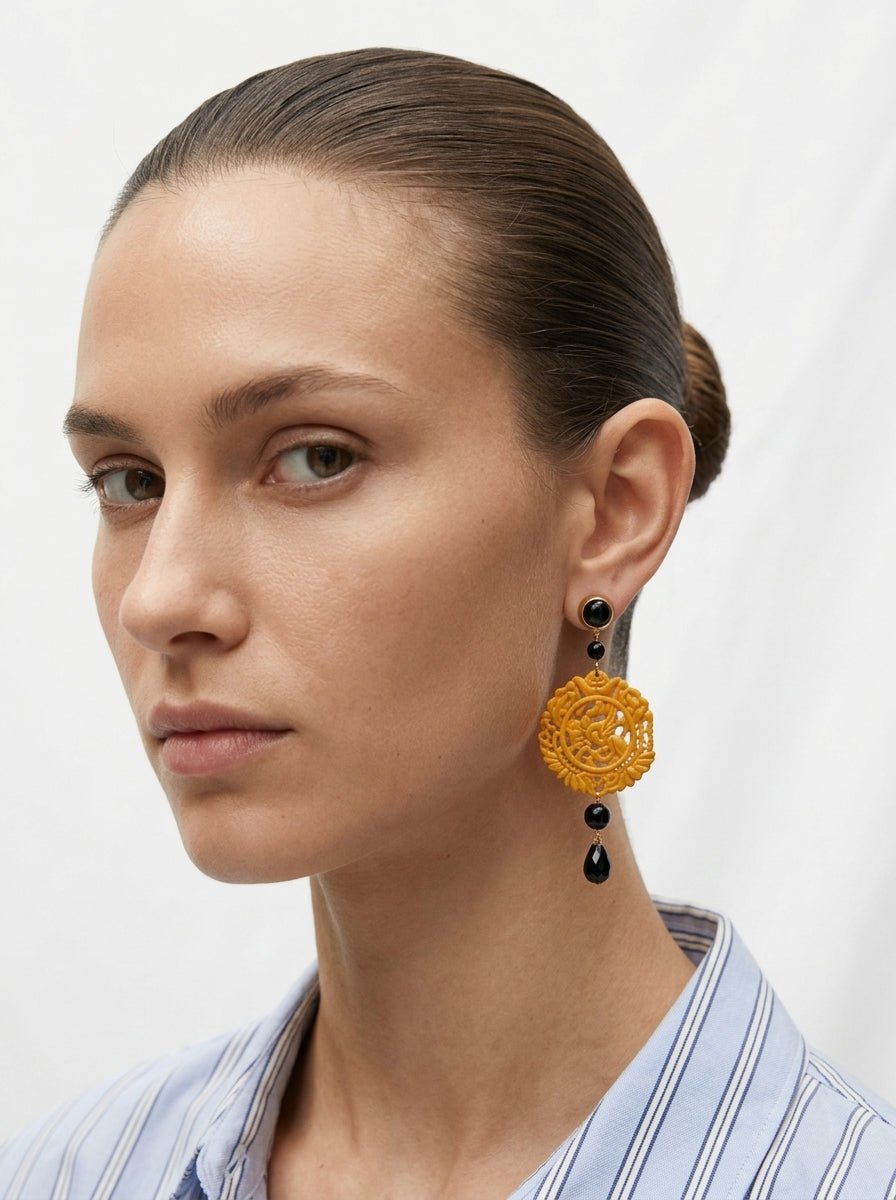 Pendientes Fabrizio Marcantelli Mandala Pequeño Dorado