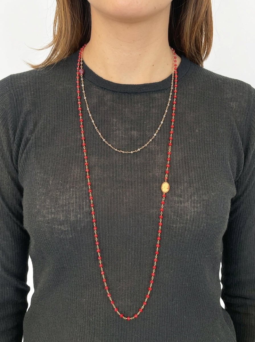 Collana Marcantelli Fabrizio Fine Face Rosso