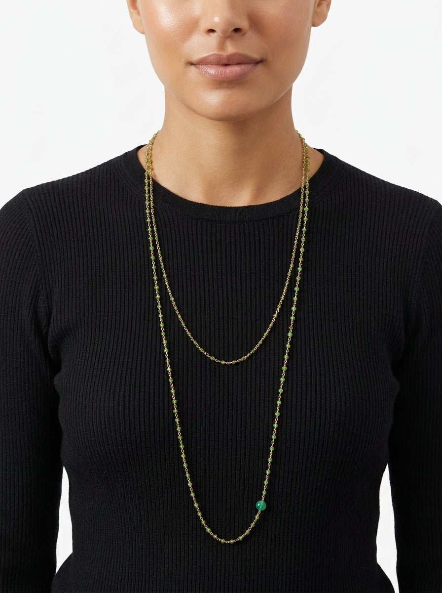 Collana Fabrizio Marcantelli Fine Volto Verde