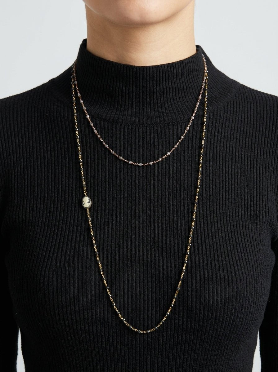 Collana Fabrizio Marcantelli Fine Black Face