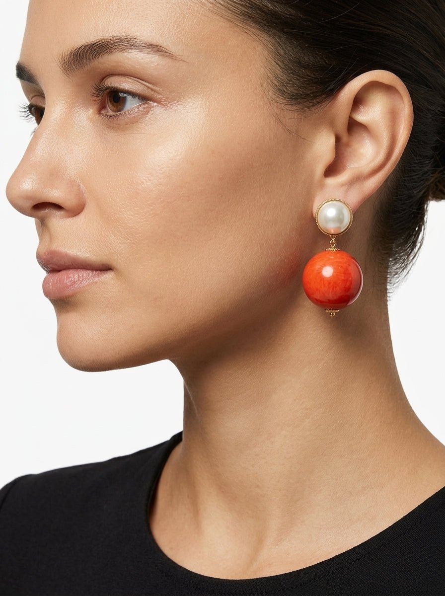 Orecchini Fabrizio Marcantelli Coral Ball MP