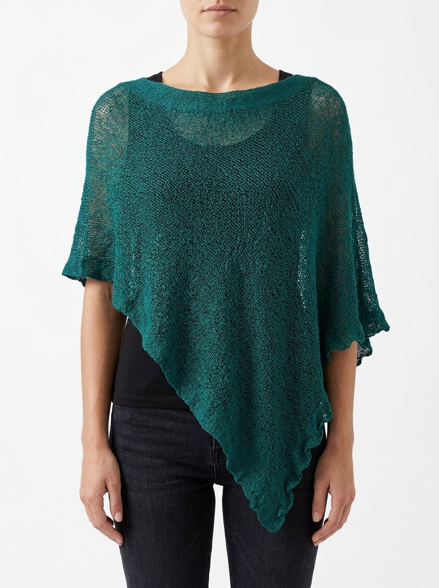 Poncho Il Baco Da Seta Huile verte