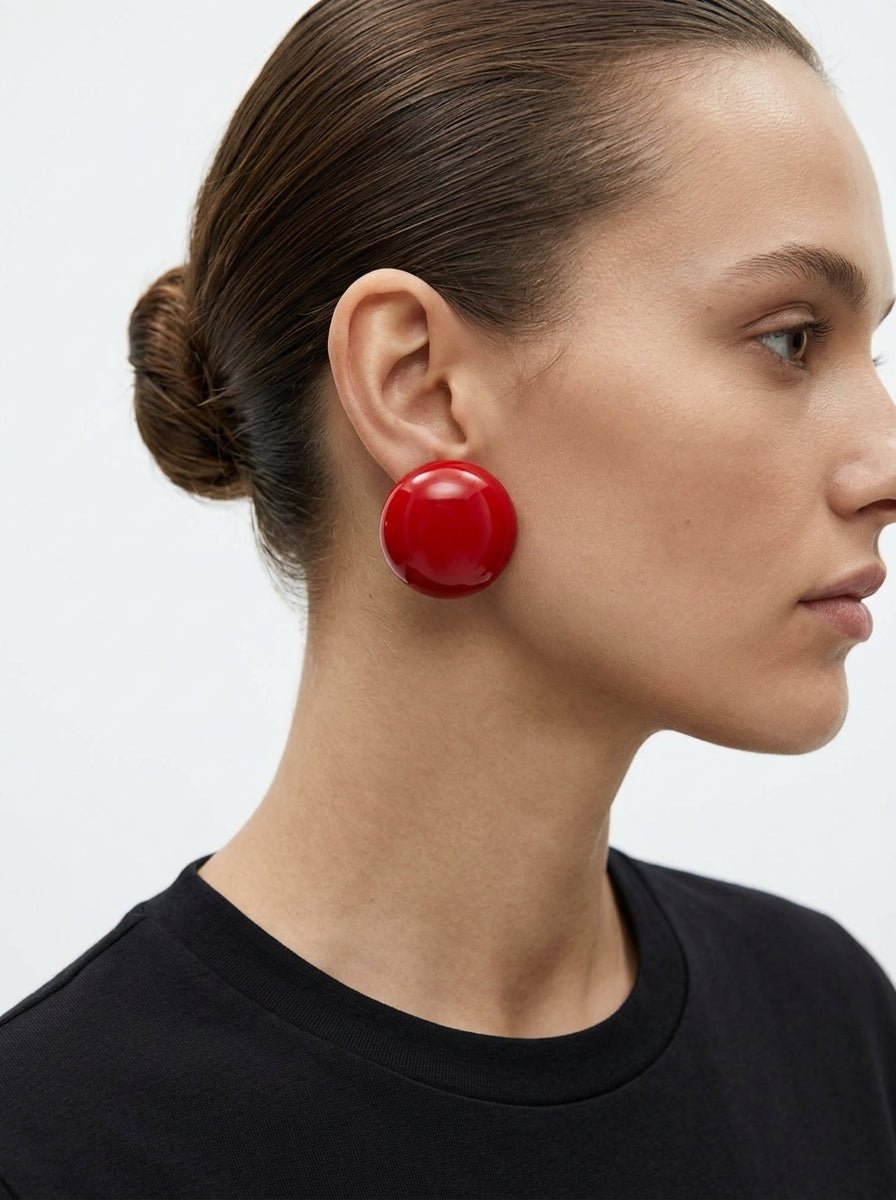 Pendientes Fabrizio Marcantelli Armonia Rojo