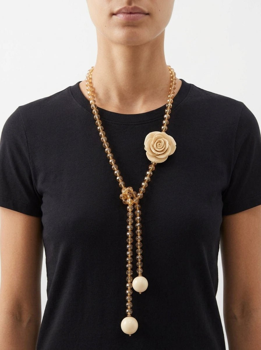 Collar Fabrizio Marcantelli Flor Crudo