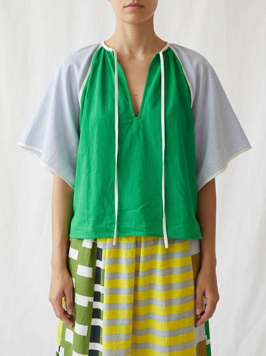 Blouse Noeuds Bicolore Mapoésie