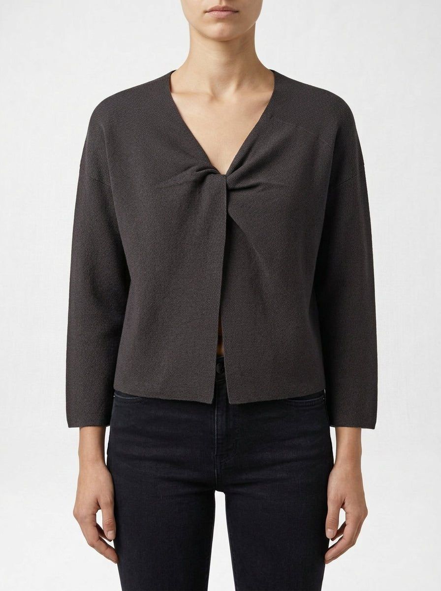 Lightweight Conti Knot Neck Sweater