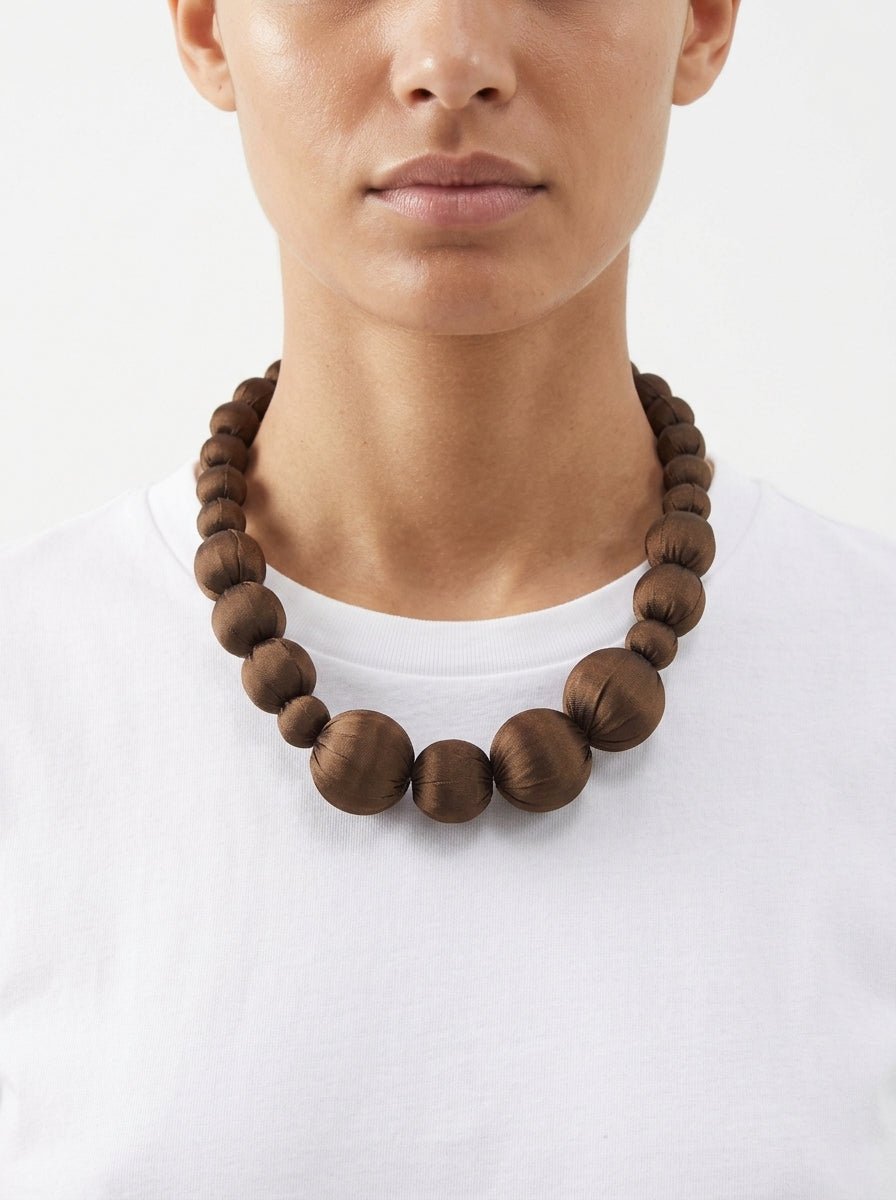 Collar Il Baco Da Seta Lonh Chocolate