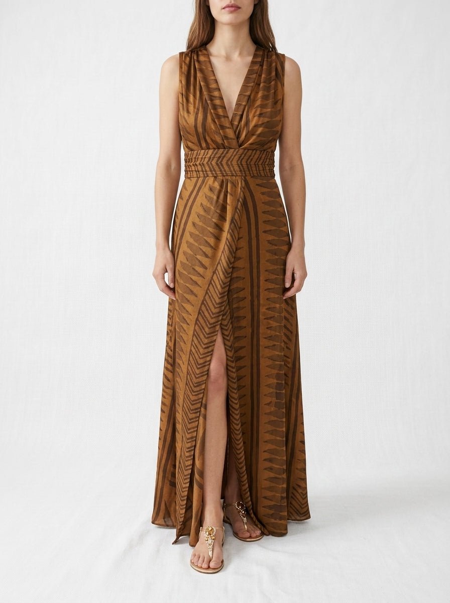 Alekai Giza Red Earth Zebra Kimono