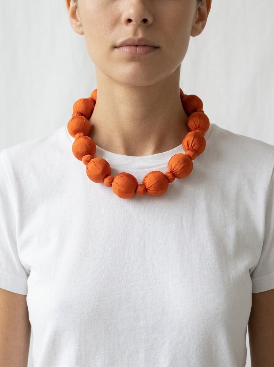 Collar Il Baco Da Seta Linh Naranja