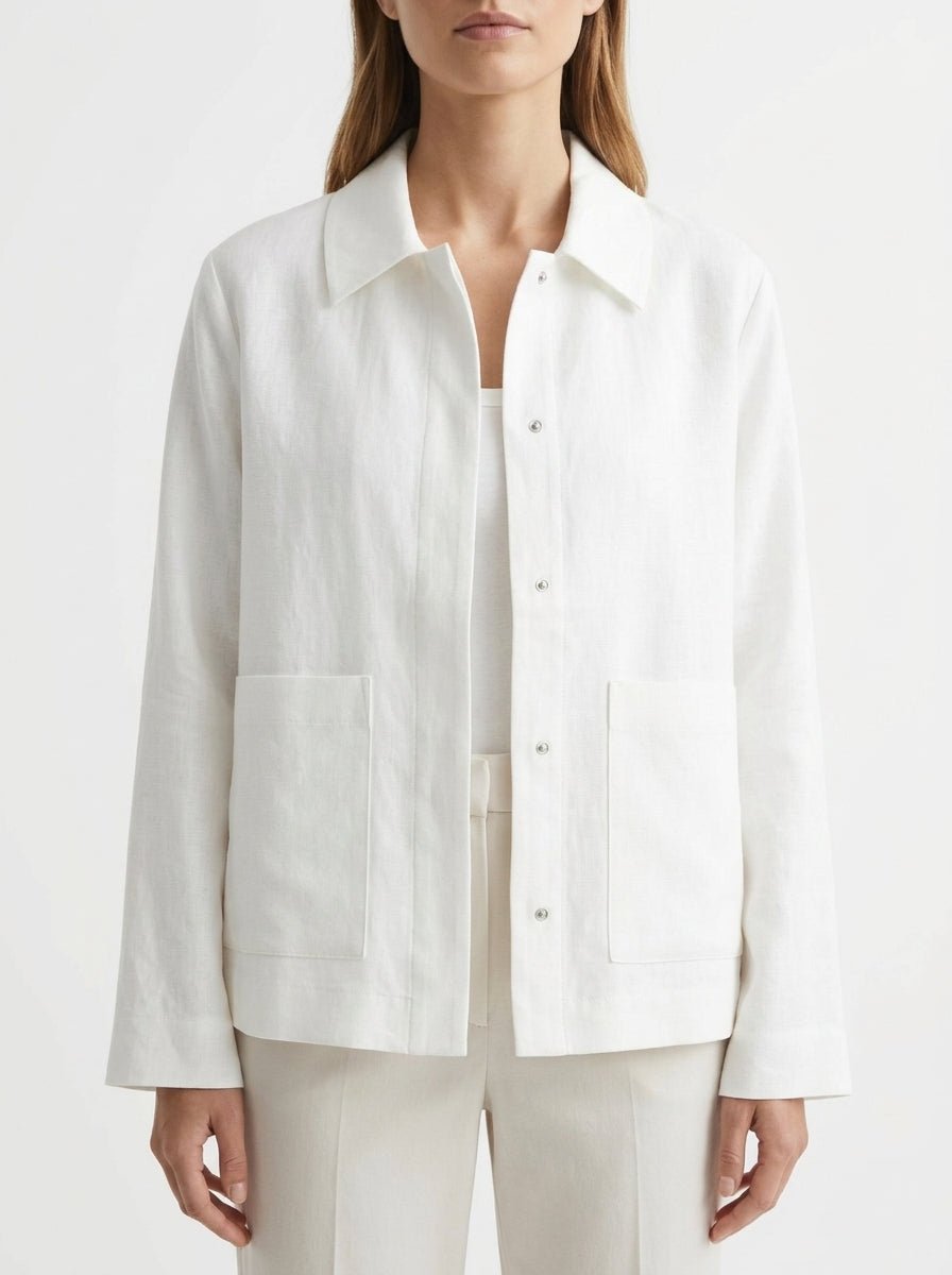 Whyci Jacket White Pockets