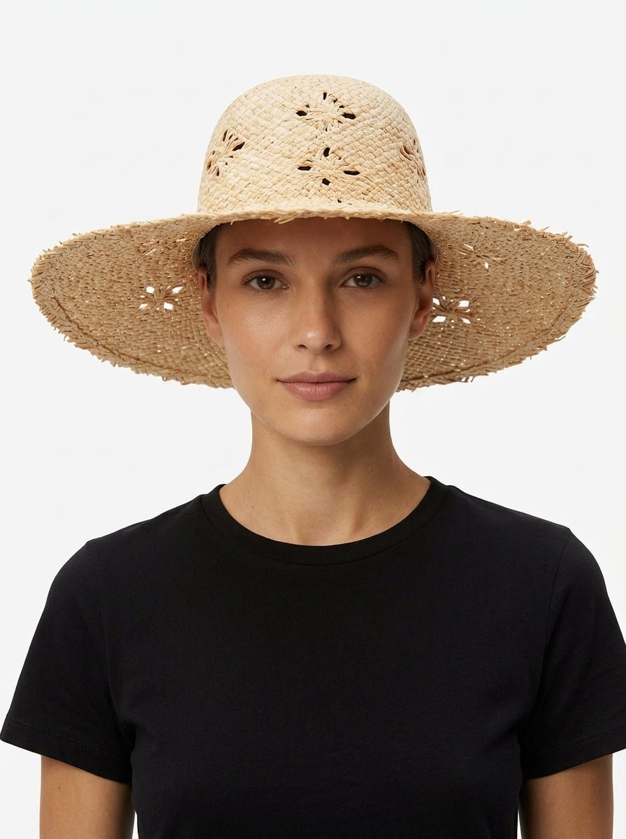 Sombrero Il Baco Da Seta Rafia Ajouree