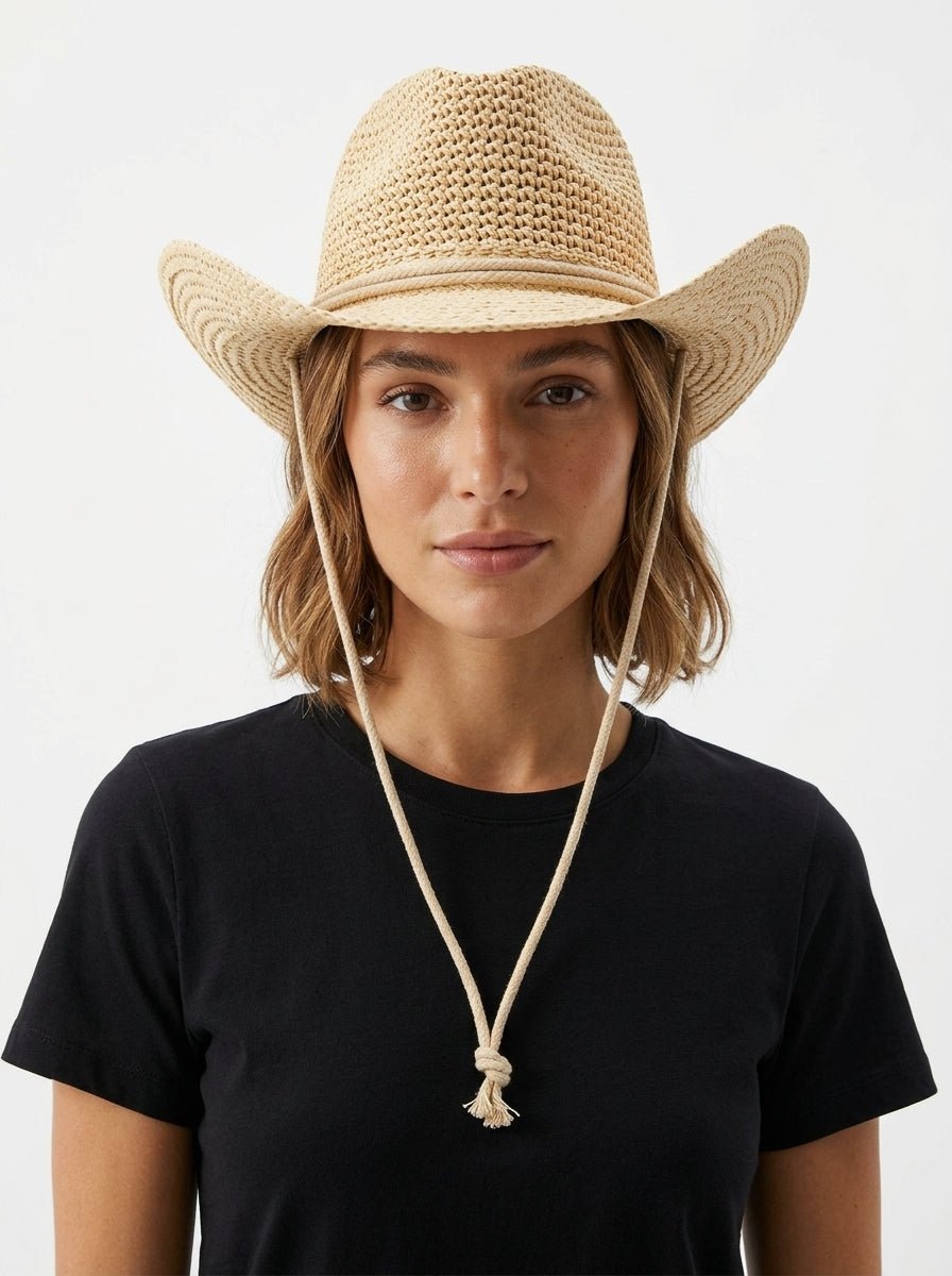 cappello Il Baco Da Seta Beige chiaro occidentale