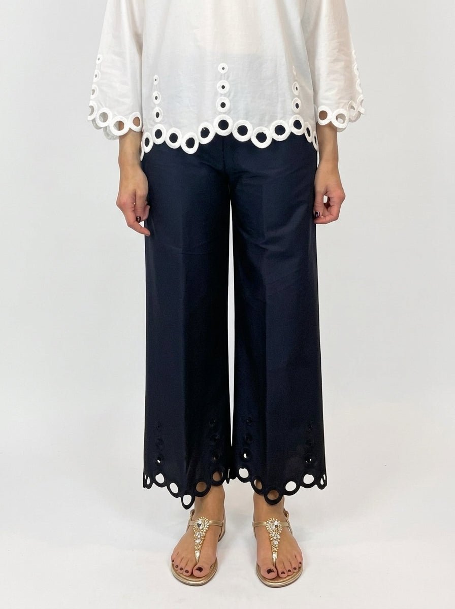 Pantaloni larghi traforati Whyci Milano