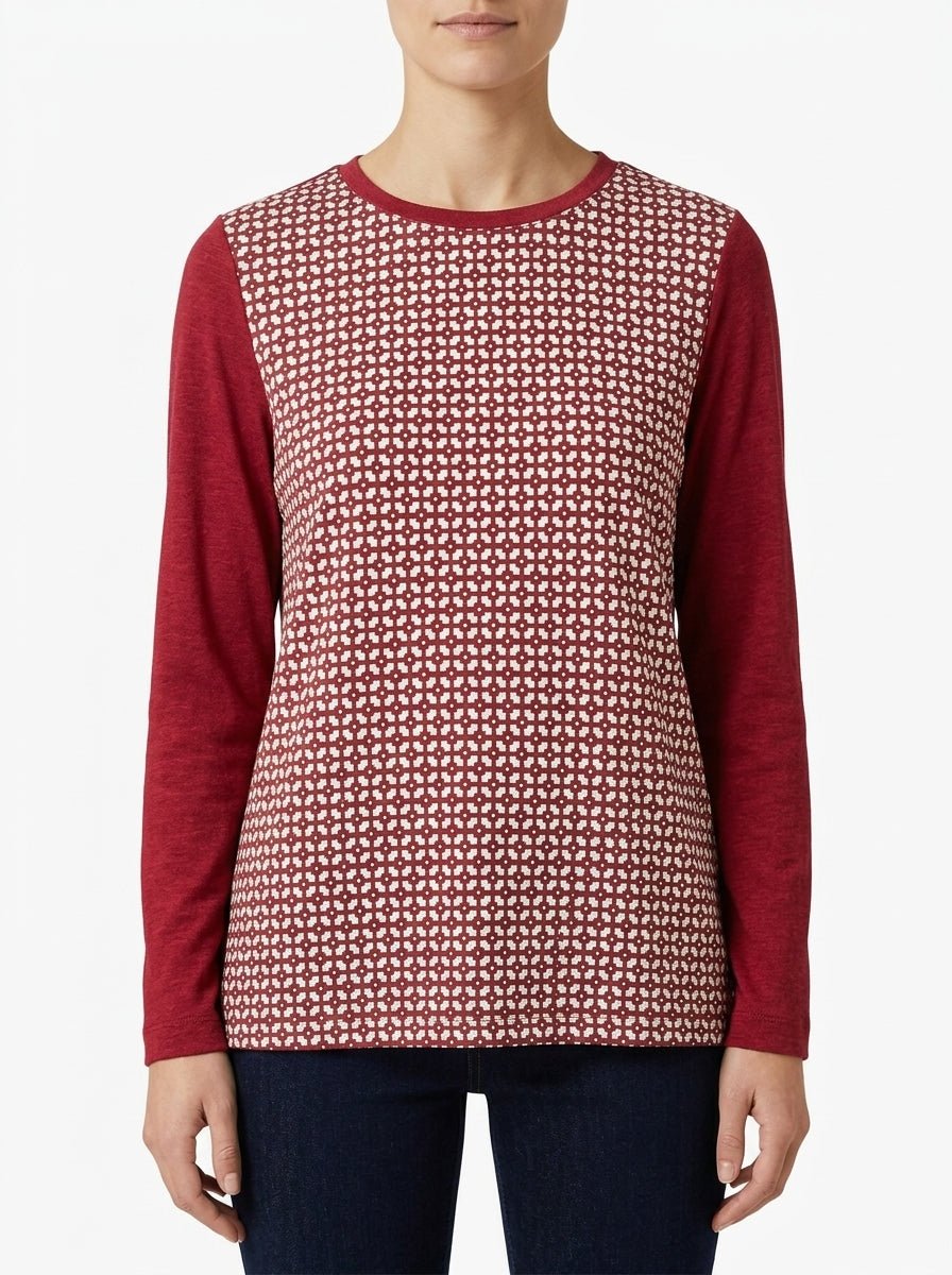 Whyci Milano Square Knit and Silk T-shirt