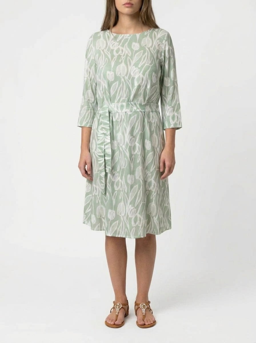Whyci Milano - Robe à imprimé tulipes