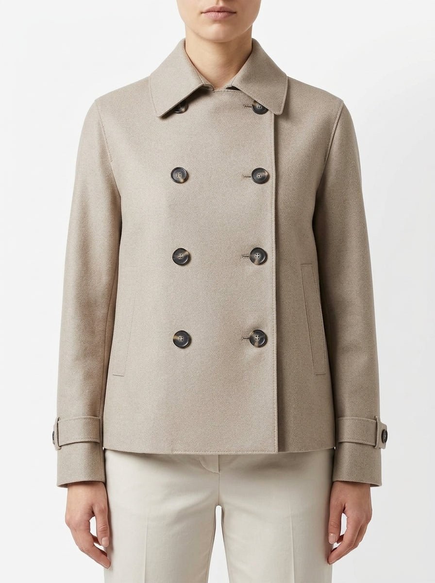 Harris Wharf London Trench Wool Vison Jacket