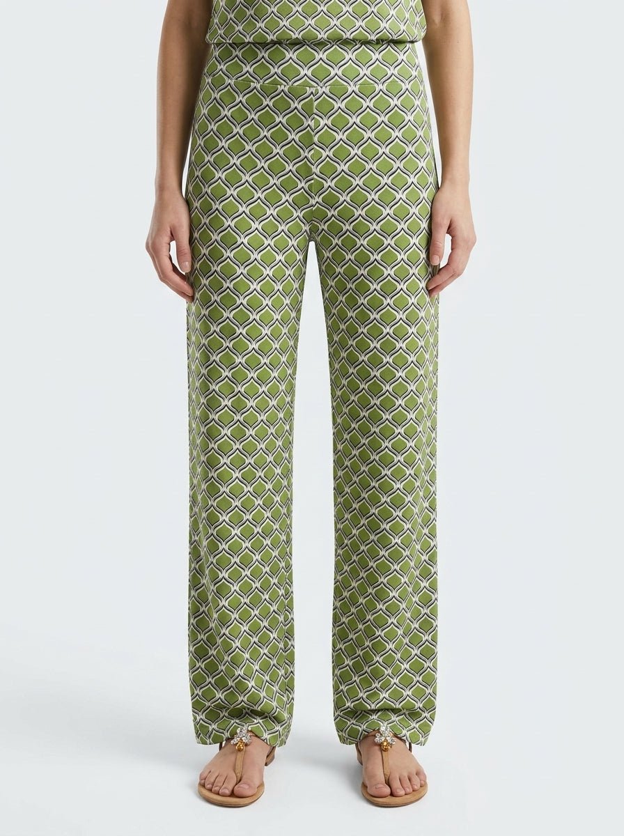 Monika Varga Green Leaf Pants