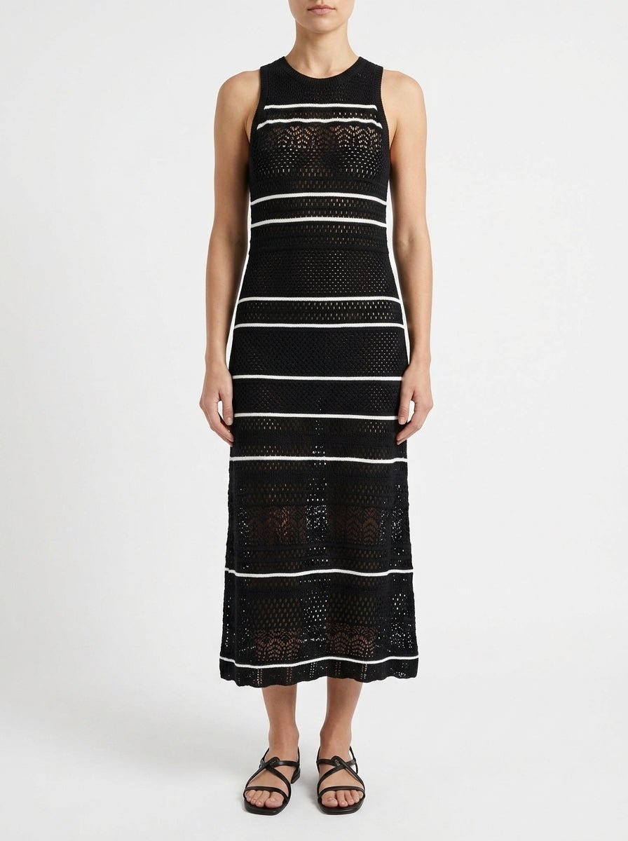 Openwork Sleeveless Paisie Dress