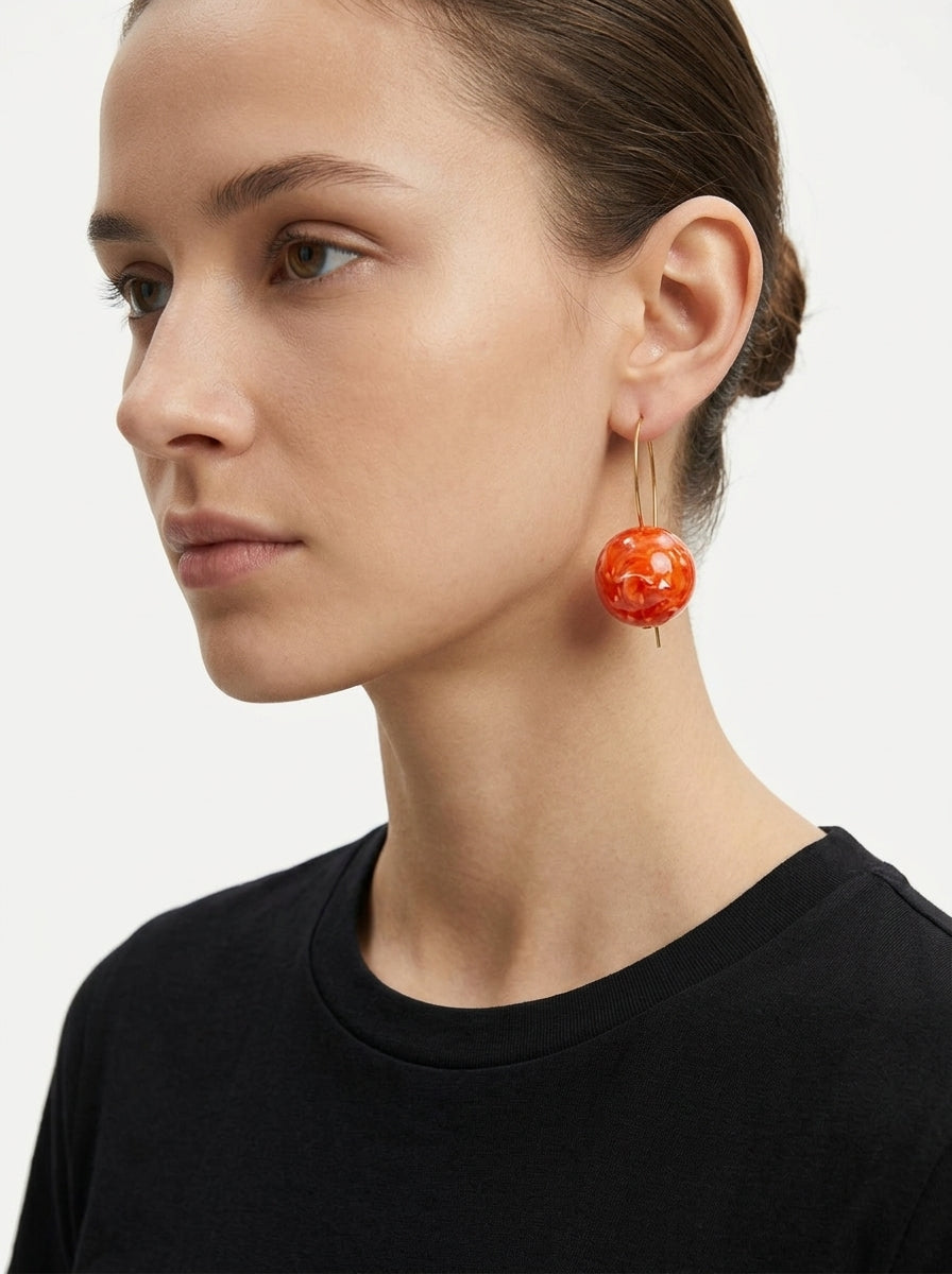 Pendientes Fabrizio Marcantelli Bola Coral