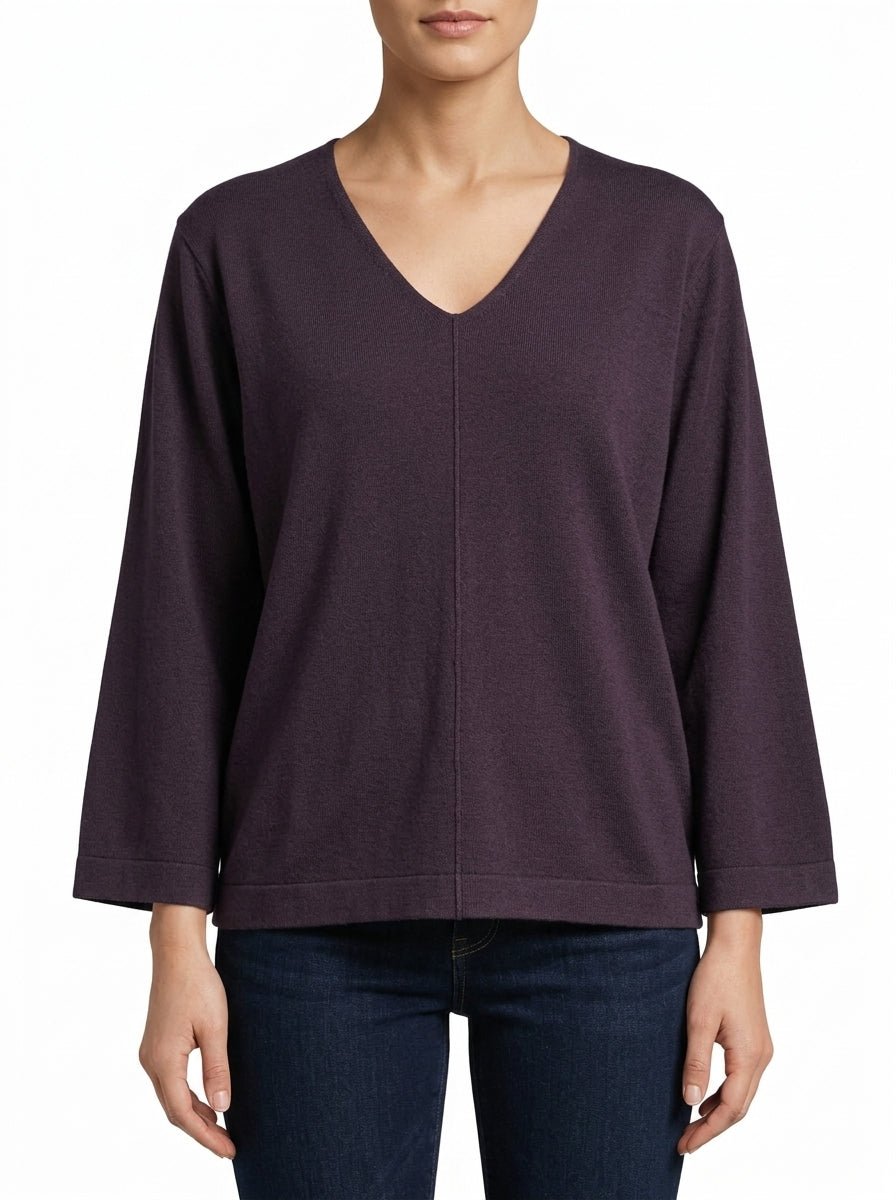 V-Neck Floor Sweater