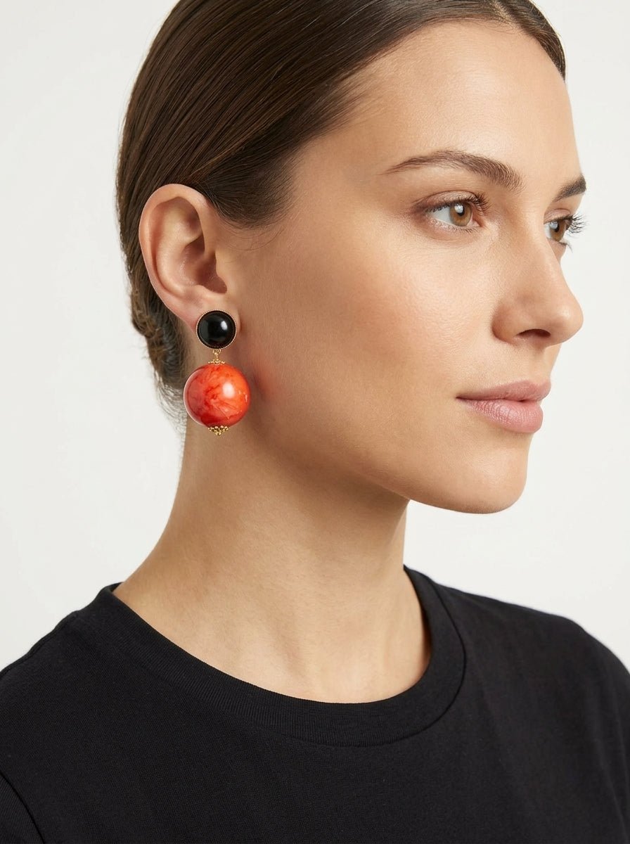 Pendientes Fabrizio Marcantelli Bola Coral