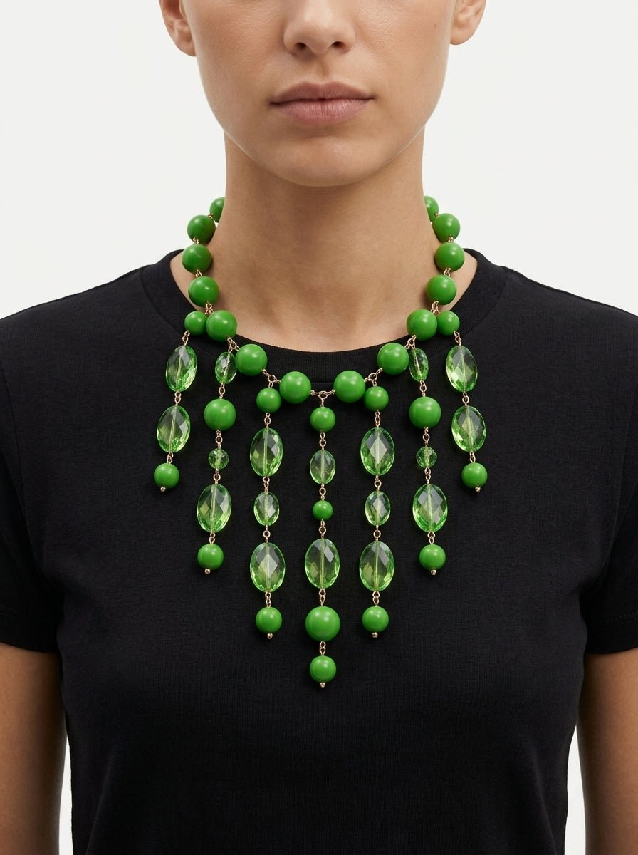 Collar Fabrizio Marcantelli Chandelier Verde Fluor
