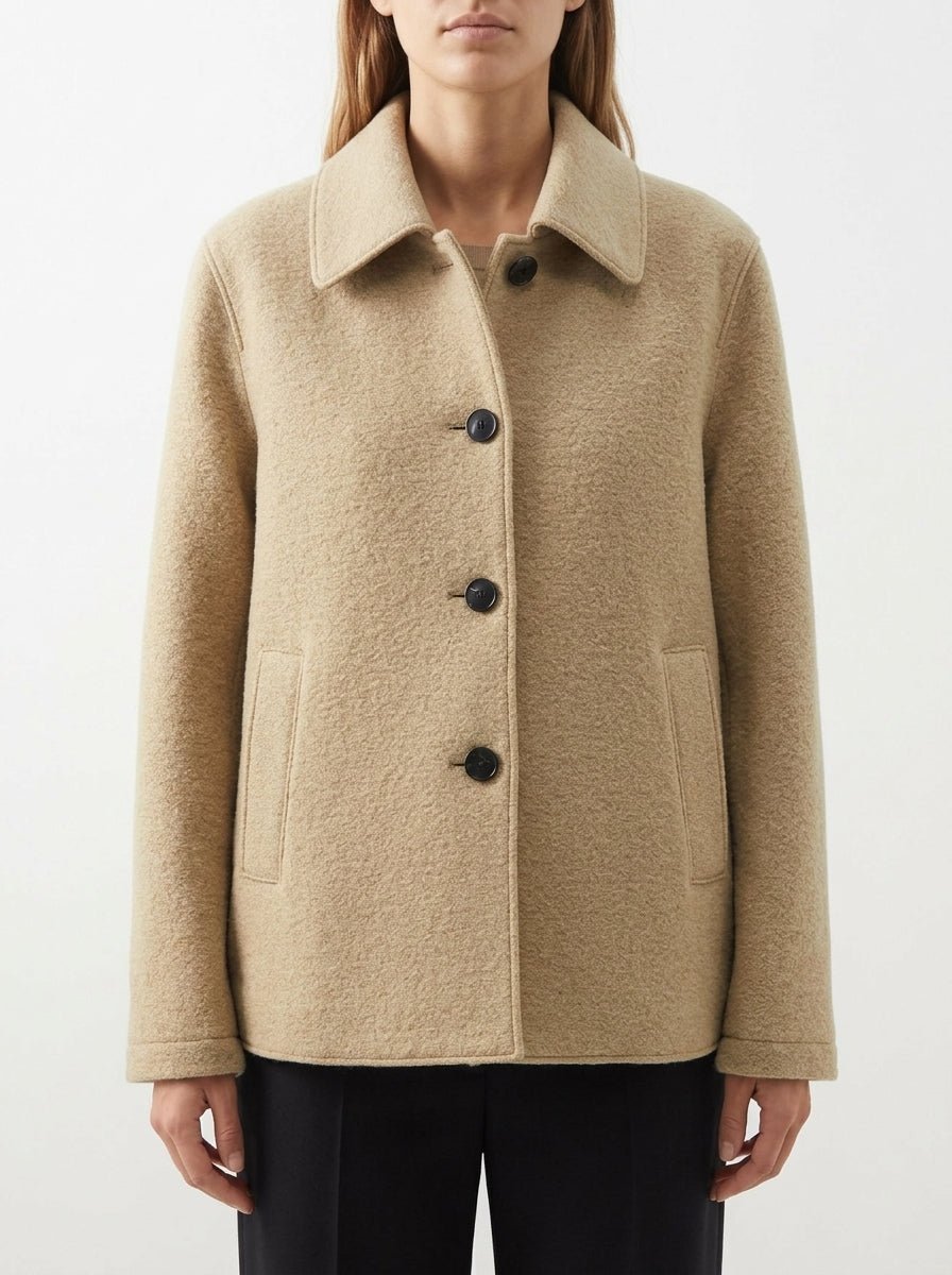 Chaqueta Harris Wharf London Travel Mac Beige Claro