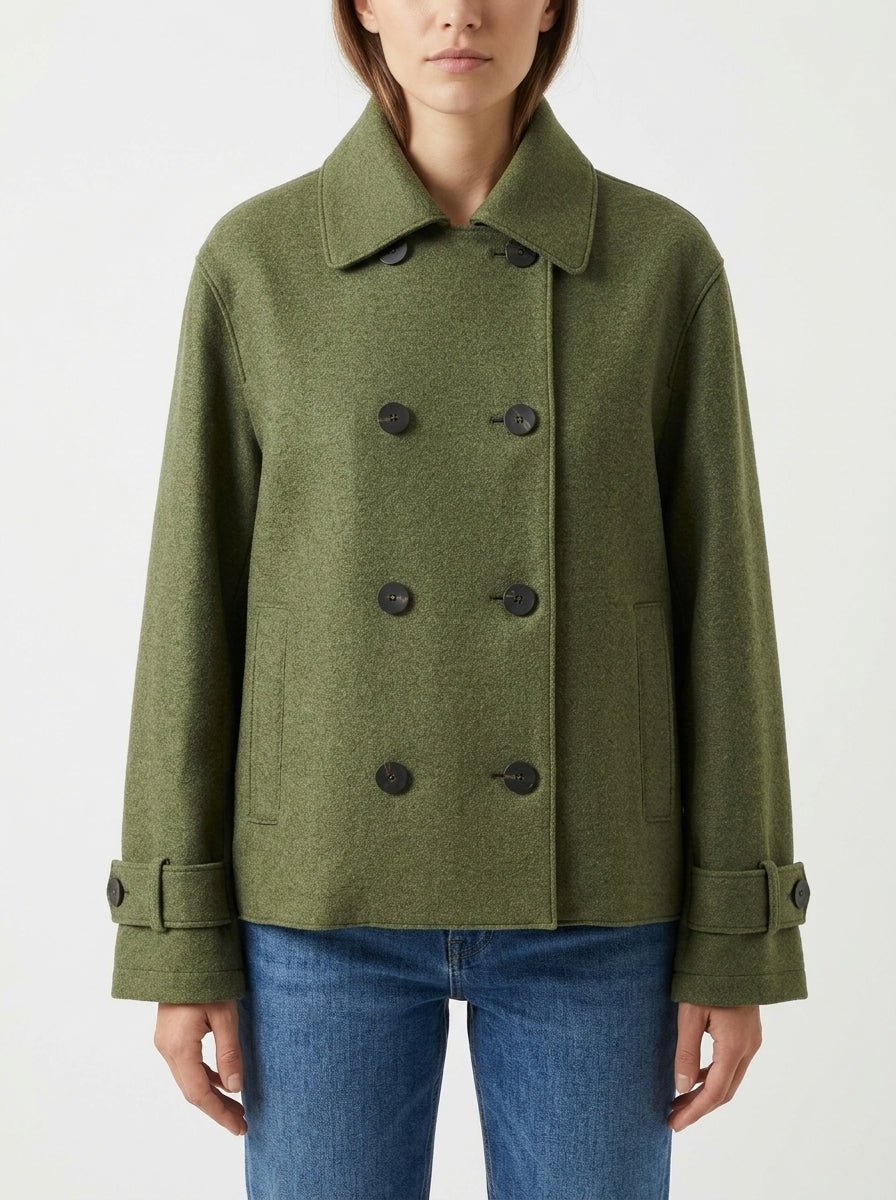 Abrigo Harris Wharf London Oversize Verde Caza
