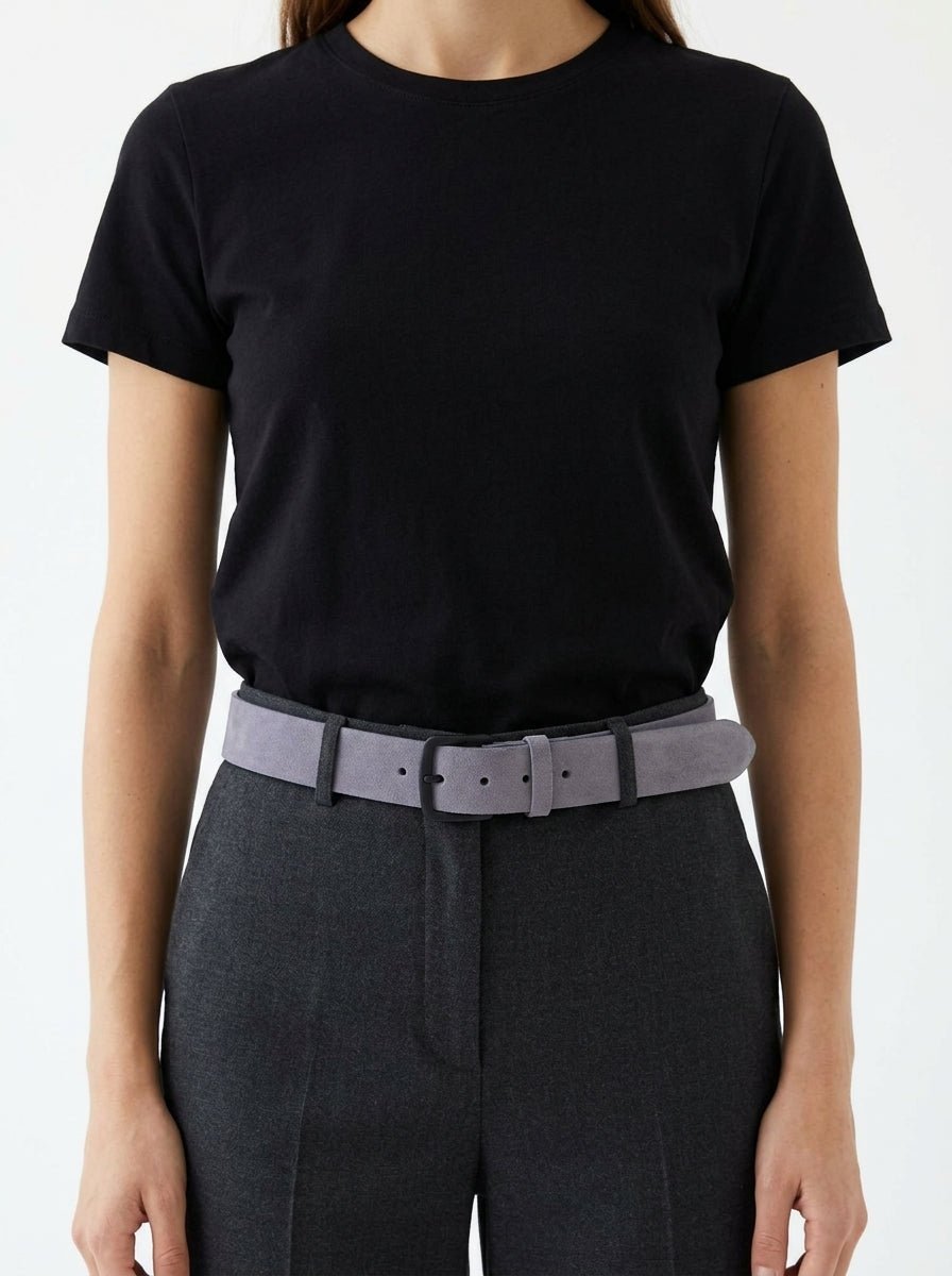 Ceinture en daim bleu clair Niu