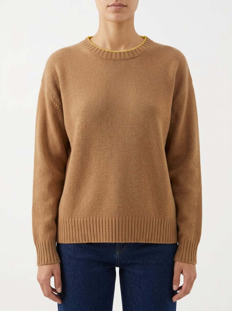 Sueter Floor Color Block Camel