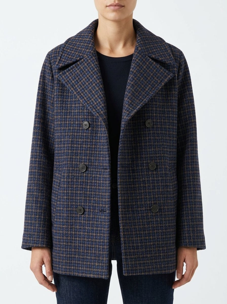 Chaqueton Goodmatch Pata de Gallo Azul