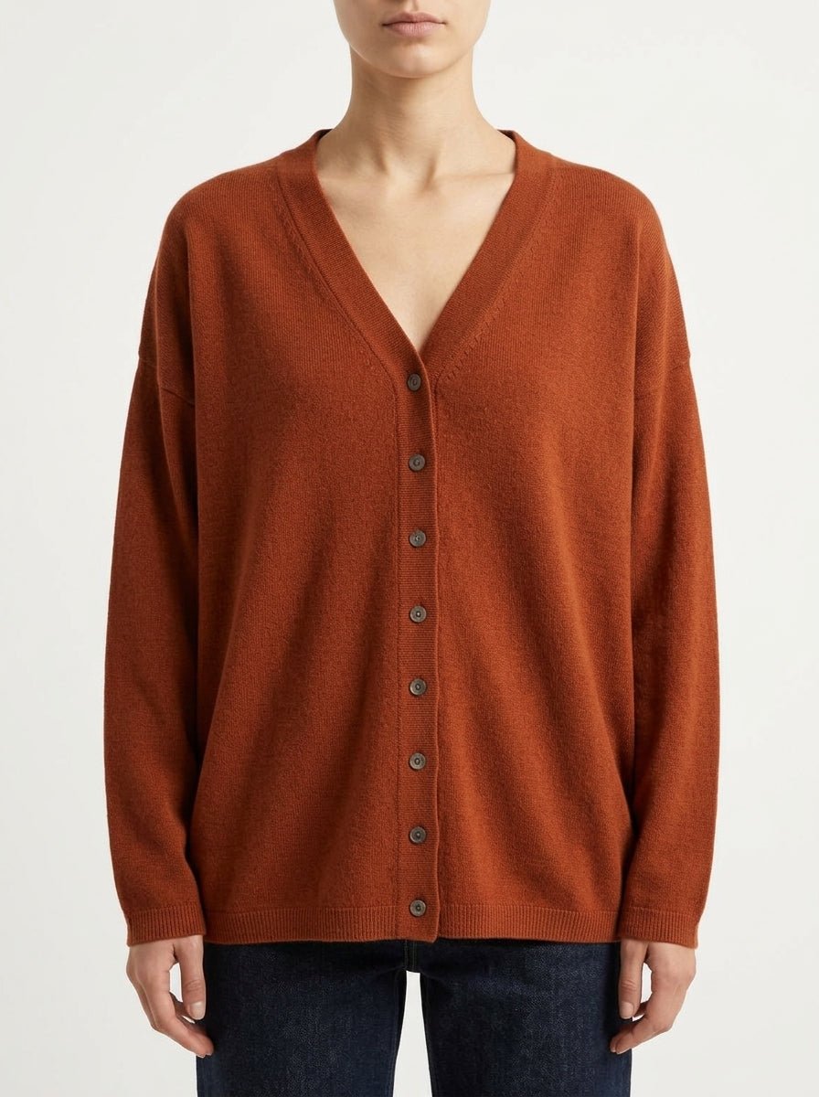 Cardigan Arancio Alessandro Aste Zaza