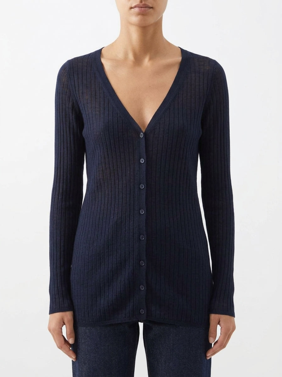 Cardigan C.T. Plage Canalé Azul Marino