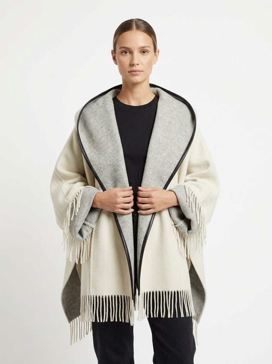 Capa La Couverture Look 11ES Crudo y Gris Flecos