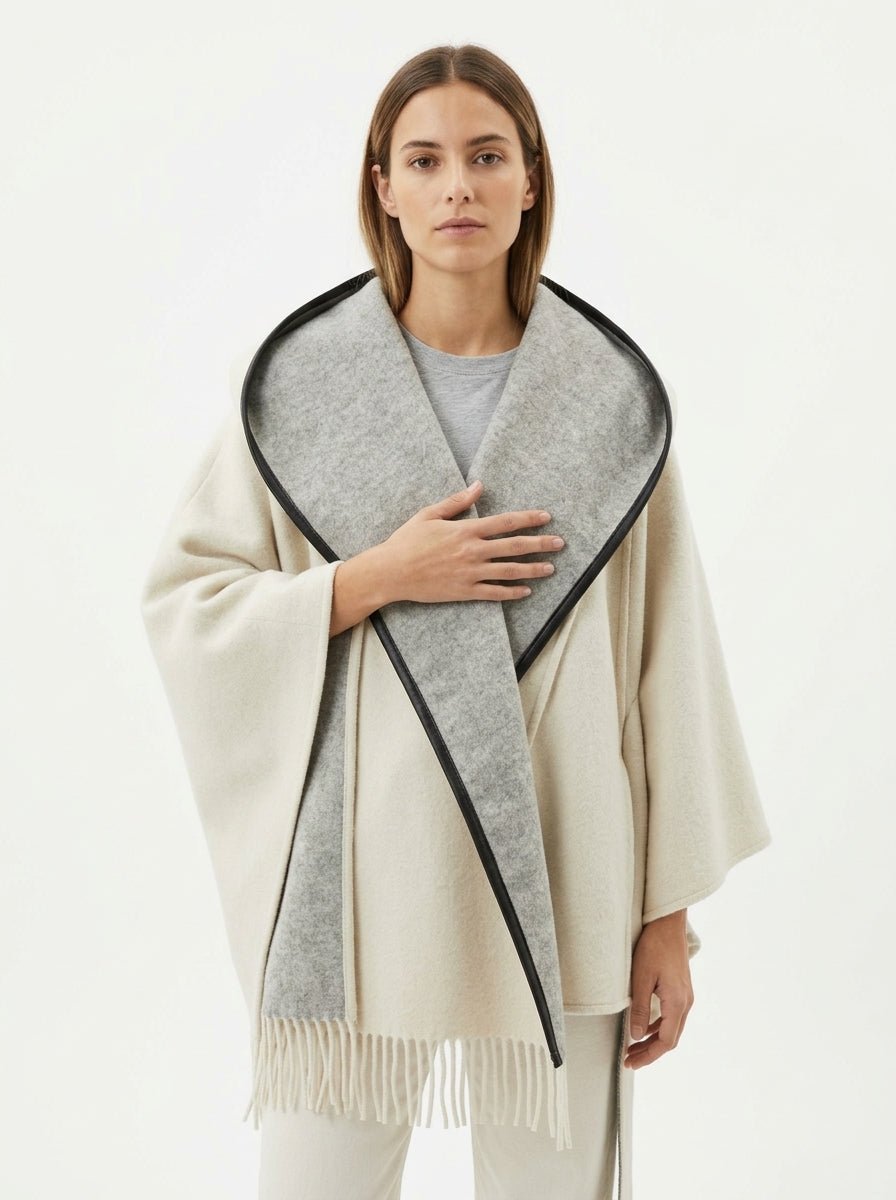 Capa La Couverture Look 11ES Crudo y Gris Flecos