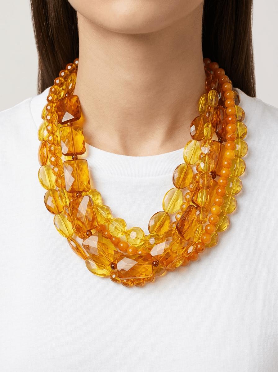 Collana Fabrizio Marcantelli Osaka Gialla