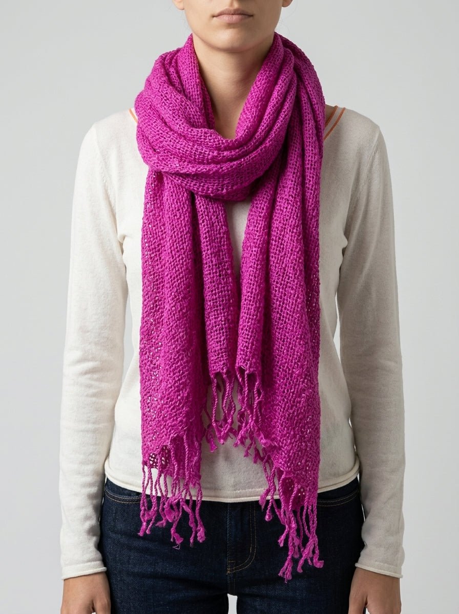 Scarf Il Baco Da Seta Silk Bougainvillea