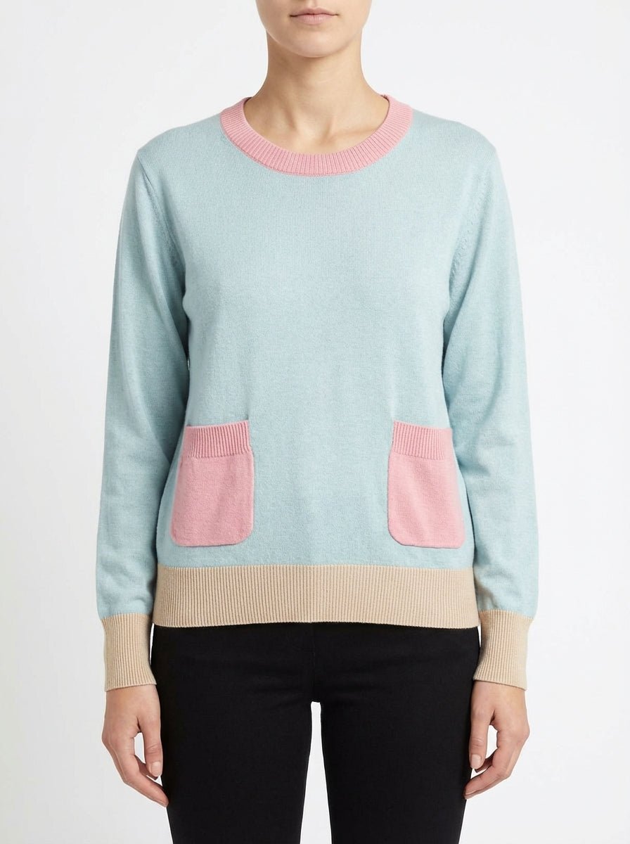 A letto con te Maglione con tasche verdi