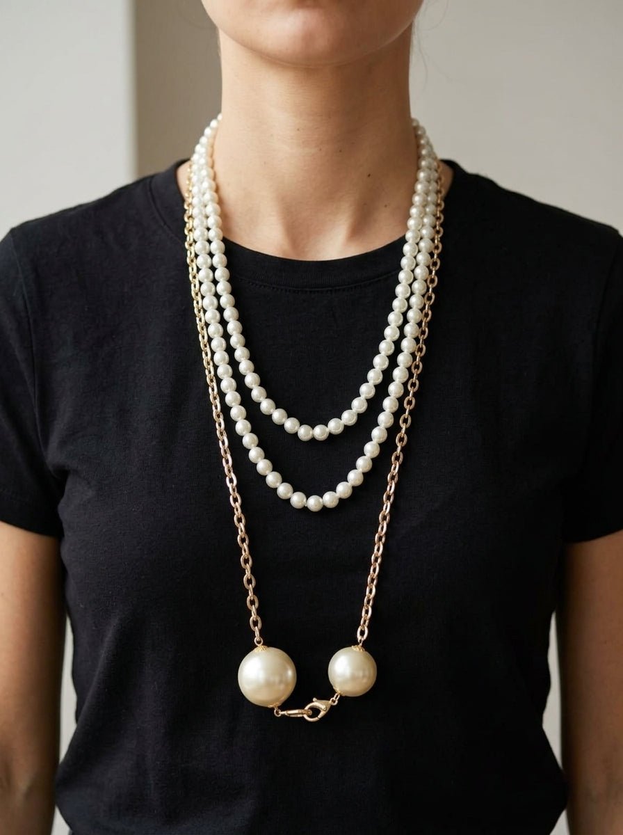 Collar Fabrizio Marcantelli Perlas Cadenas