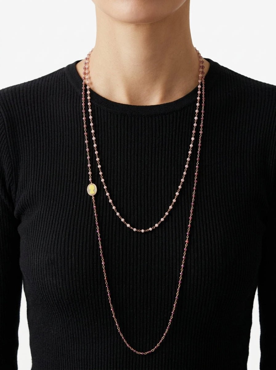 Collar Fabrizio Marcantelli Fino Cara Lila