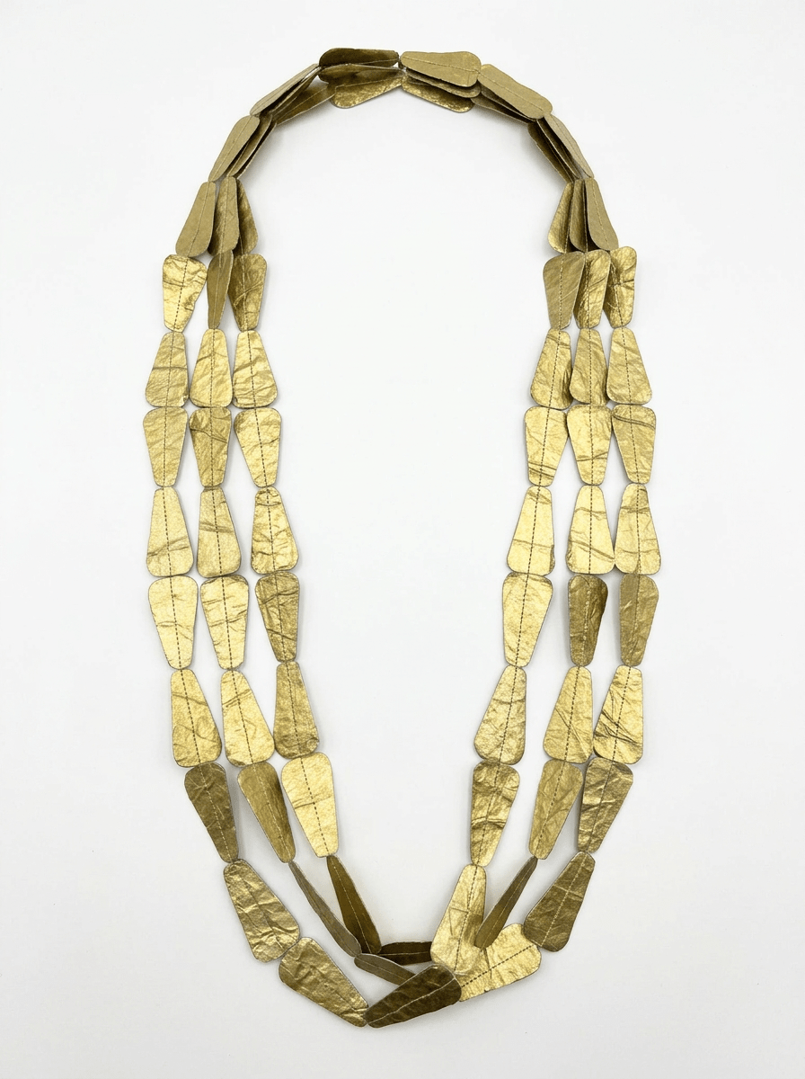 Collar Ana Hagopian Trap Metalic Dorado