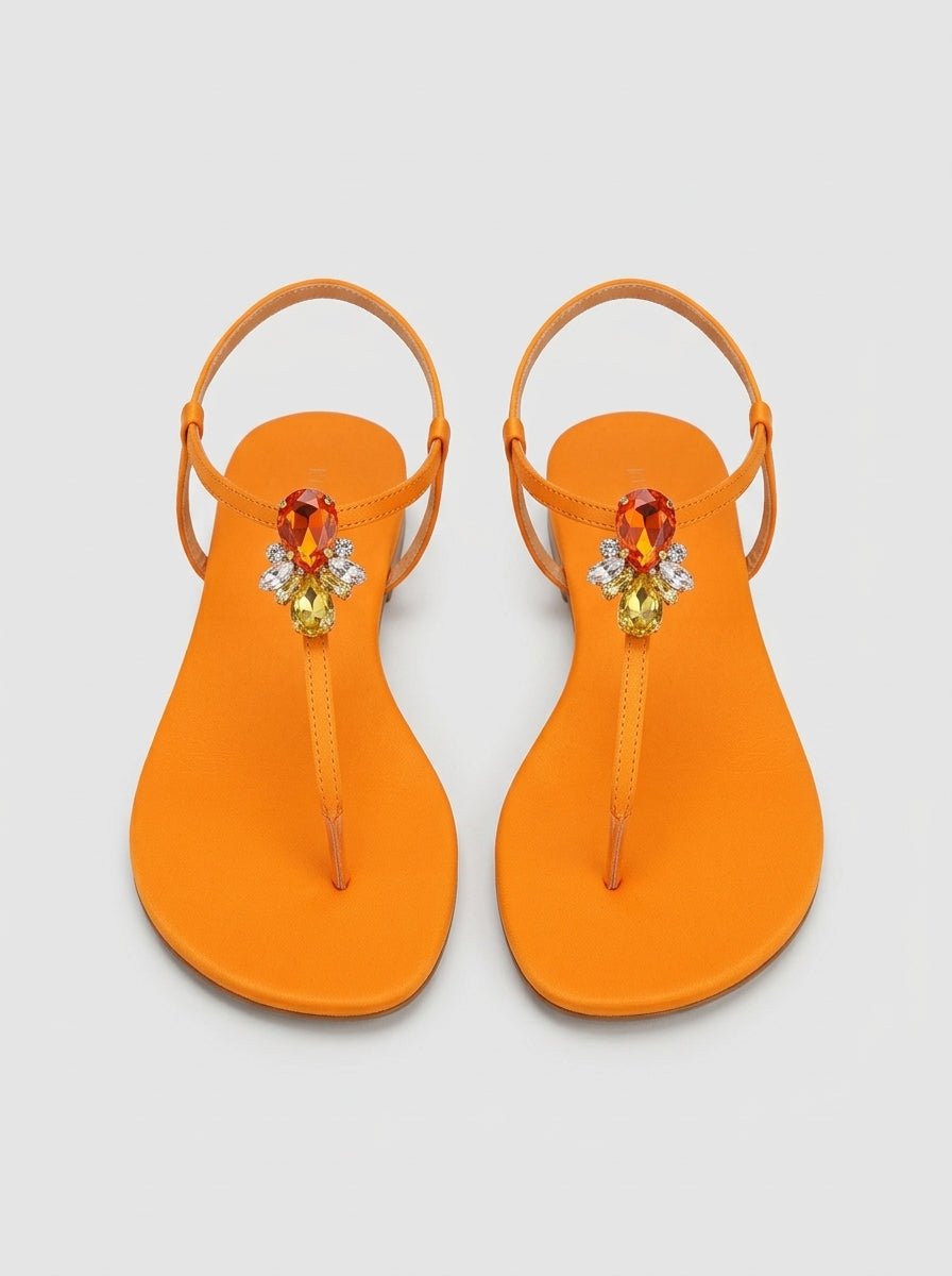 Sandal LE CAPPRESI JASMINE STONE ORANGE