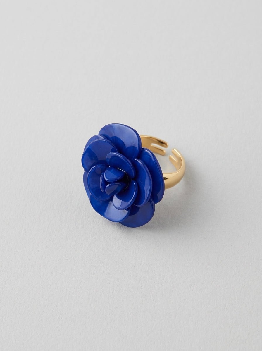 Anillo Il Baco Da Seta Camelia Azul