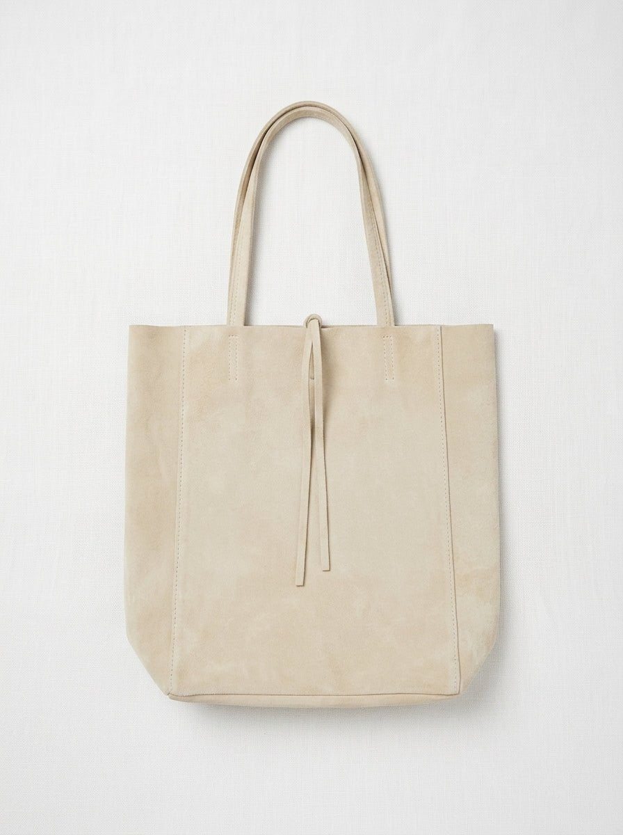 Borsa Maison Fanli Daim Ecru