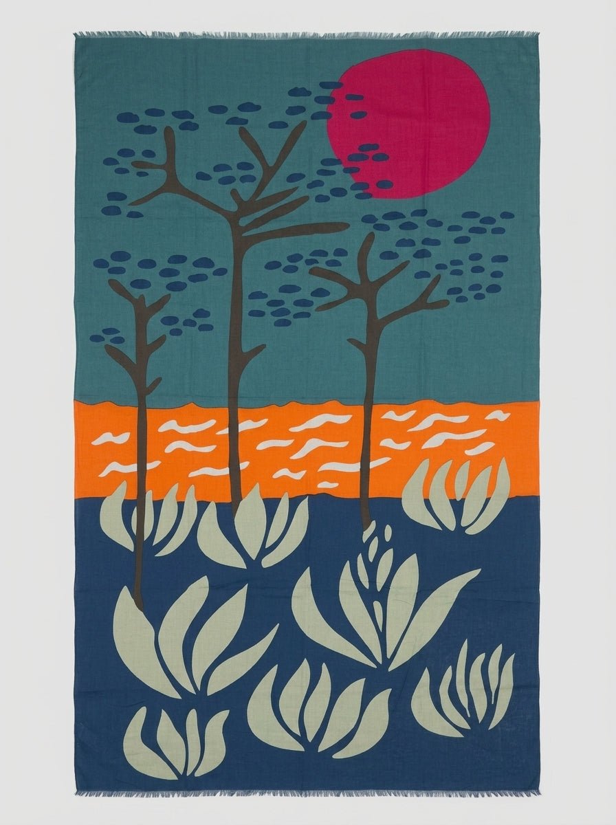 Pañuelo Les Belles Vagabondes Breton Azul