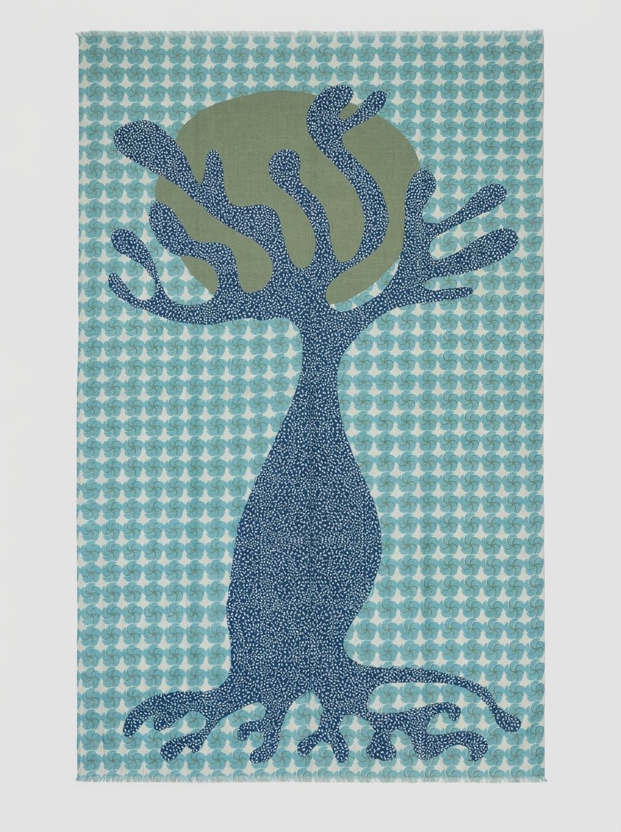 Pañuelo Les Belles Vagabondes Baobab Azul
