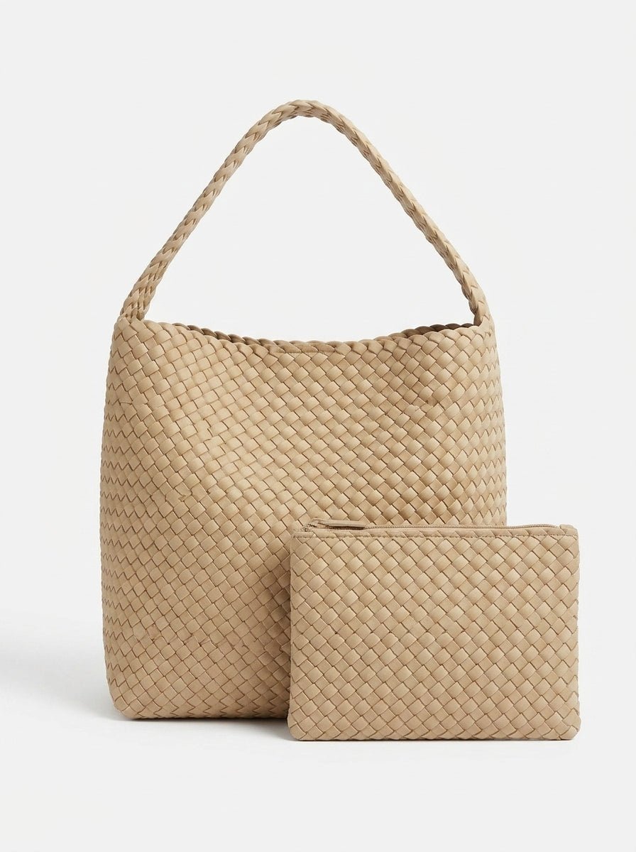 Bolso Naghedi Nomad Hobo Medium Crema