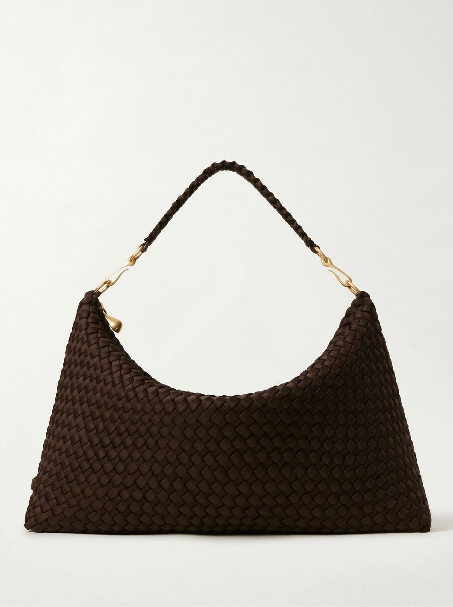 Bolso Naghedi Porto Half-moon Medium Chocolate