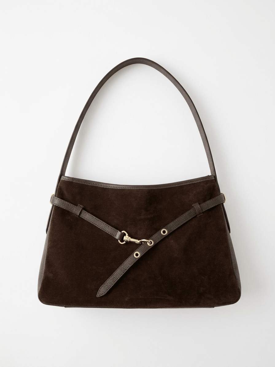 Bolso Maison Fanli Daim Victor Marrón