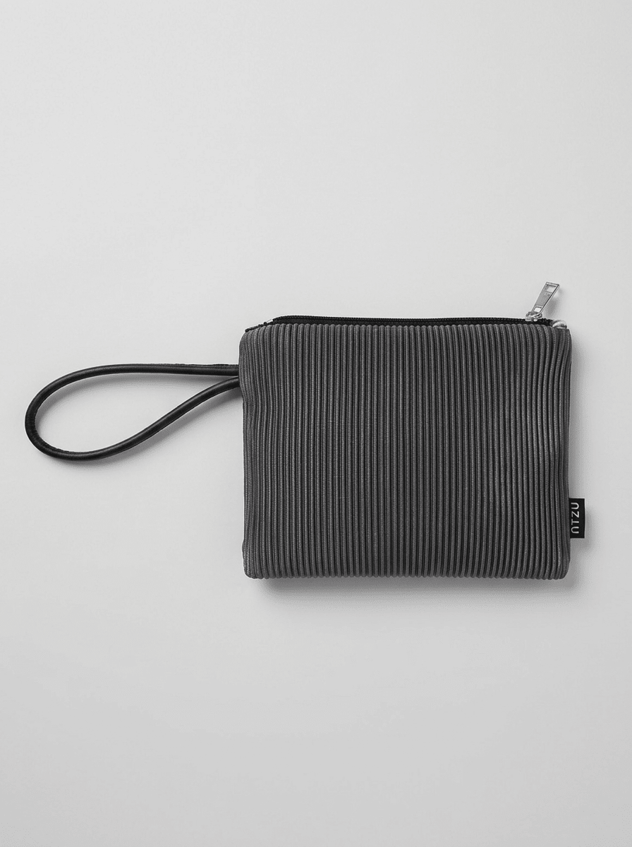 Bolso In·Zu Mouse S Rayas Negro y Gris